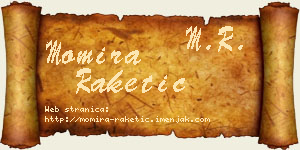 Momira Raketić vizit kartica
